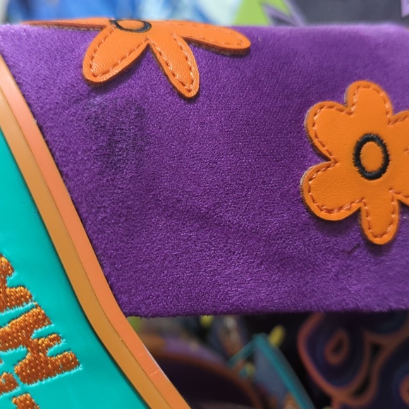 Irregular Choice Scooby-Doo Heels in Purple, Yellow, and Teal - Picture 4 of 6